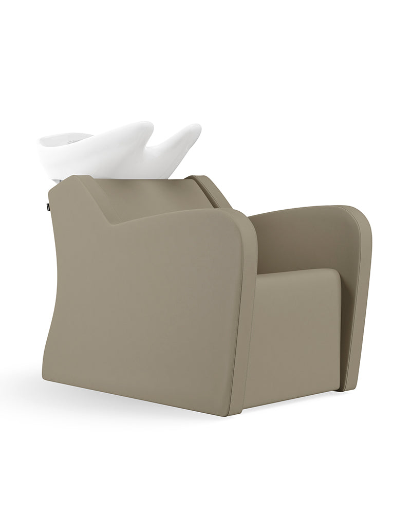 Fredda II Beige massagevask med hvid kumme fra Solida Furniture, massagevask til frisør og kosmetolog